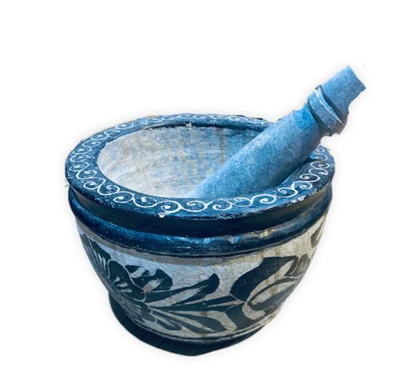 هاون سنگی قلم خورده بزرگ کد 1516